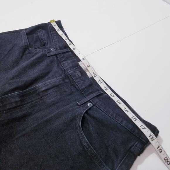 Everlane The Original Cheeky Crop Jeans Organic Cotton High Rise Black Denim - Picture 8 of 13